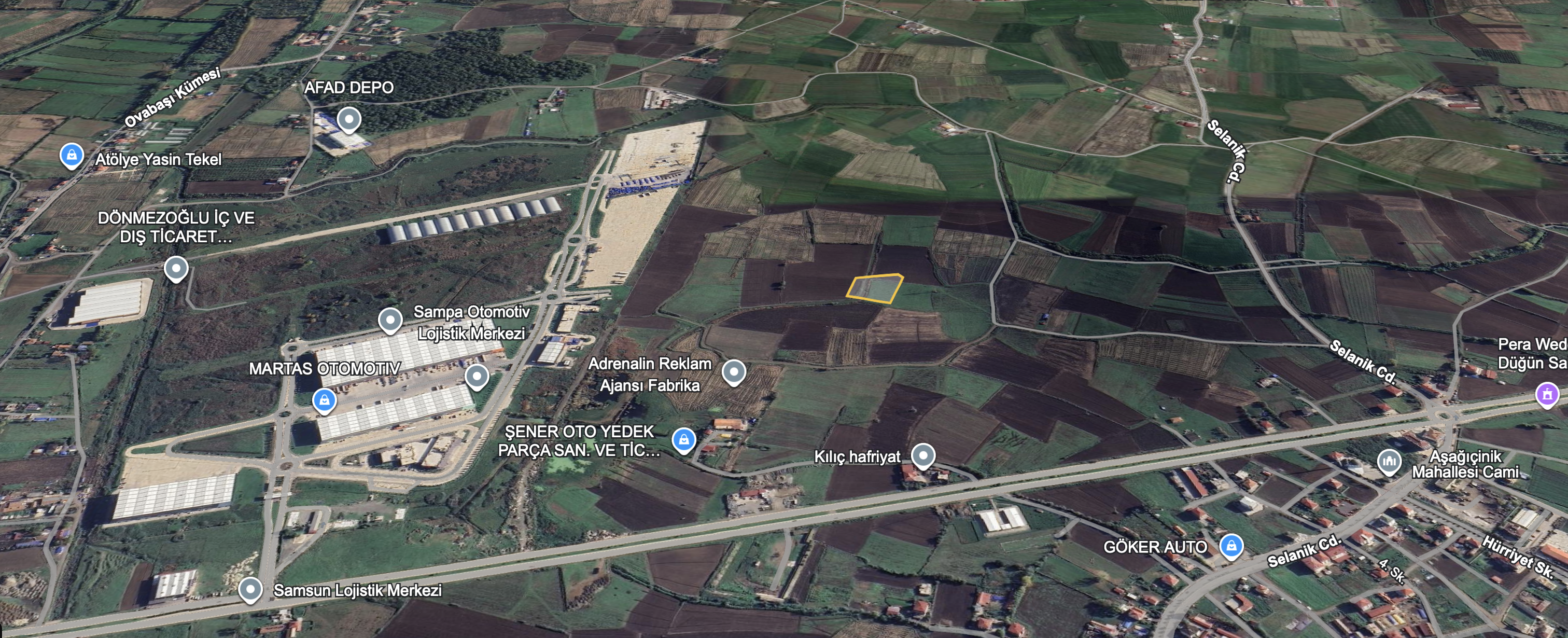 TEKKEKÖYDE SAMSUN-ORDU YOLUNA YAKIN TİCARİ ARSA